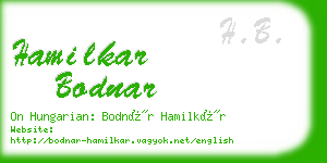 hamilkar bodnar business card